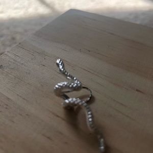 Sterling silver Snake ear cuff
